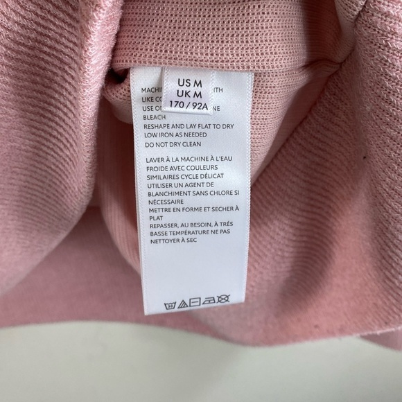 BDG Urban Outfitters Women’s Pink V Neck Oversized Boxy Lightweight Sweater Sz M - Picture 4 of 12